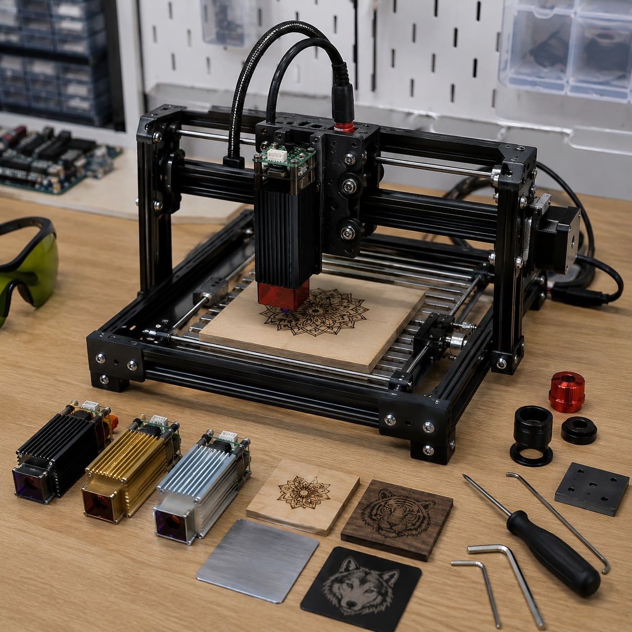 Cortadora láser modular de diodo inspirada en NEJE