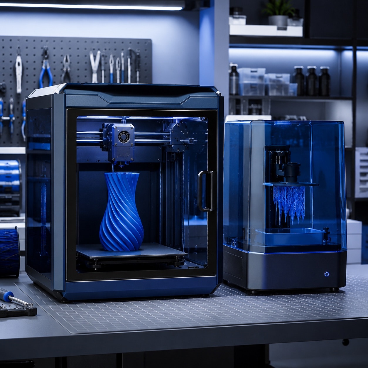 Impresora FDM e impresora de resina inspiradas en la gama Anycubic