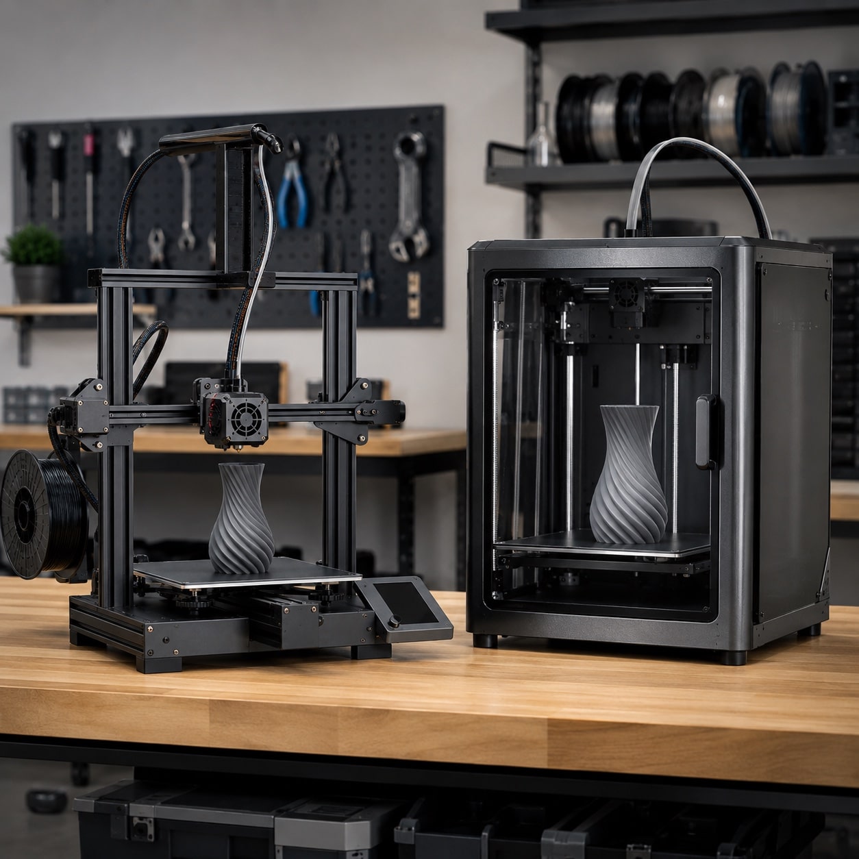 Impresoras 3D de distintos formatos inspiradas en la gama Creality