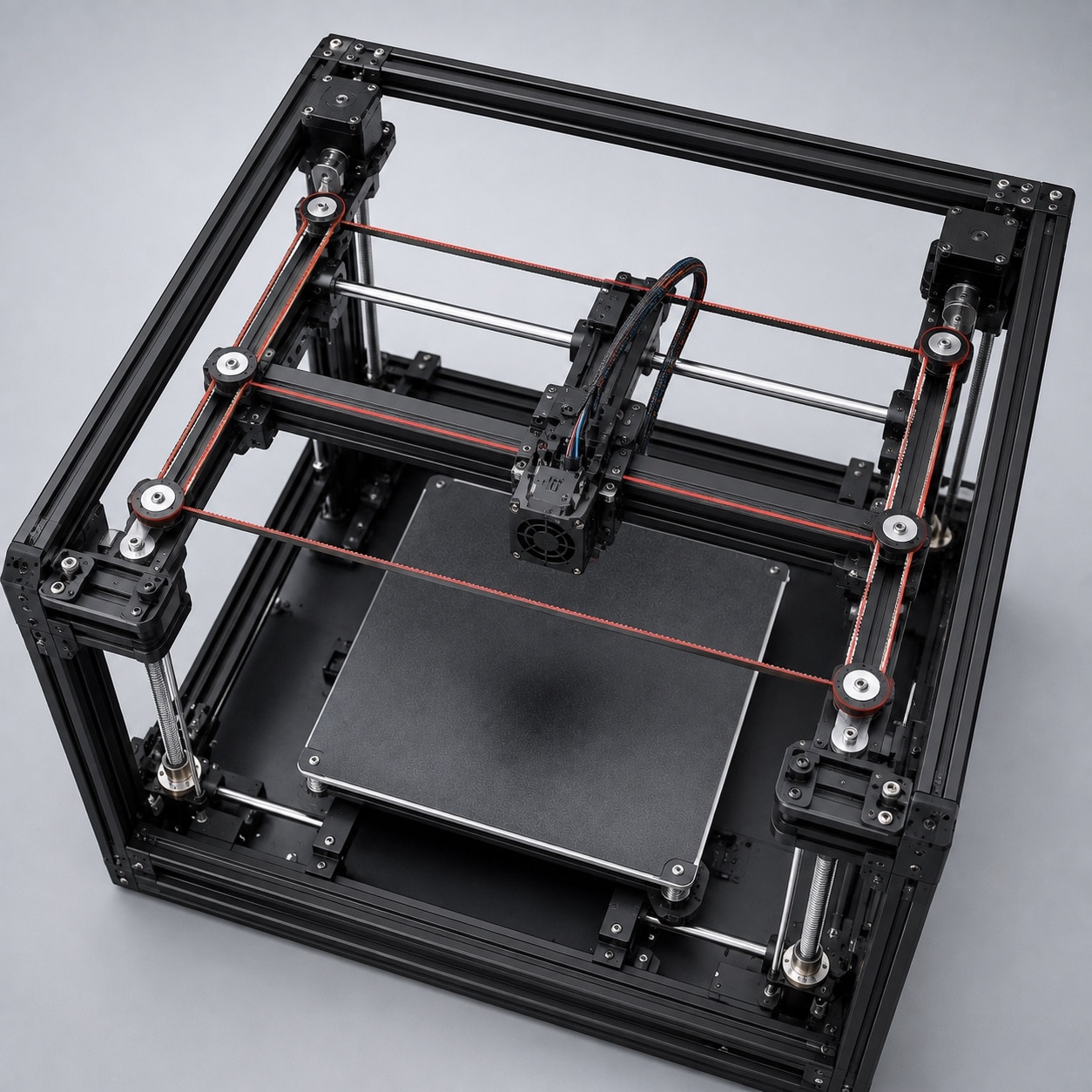 Impresora 3D con cinemática H-Bot y sistema de movimiento XY por correa