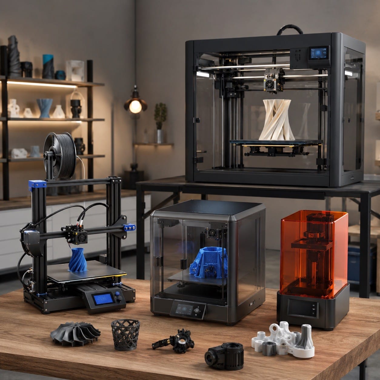 Selección de diferentes impresoras 3D para distintos usos