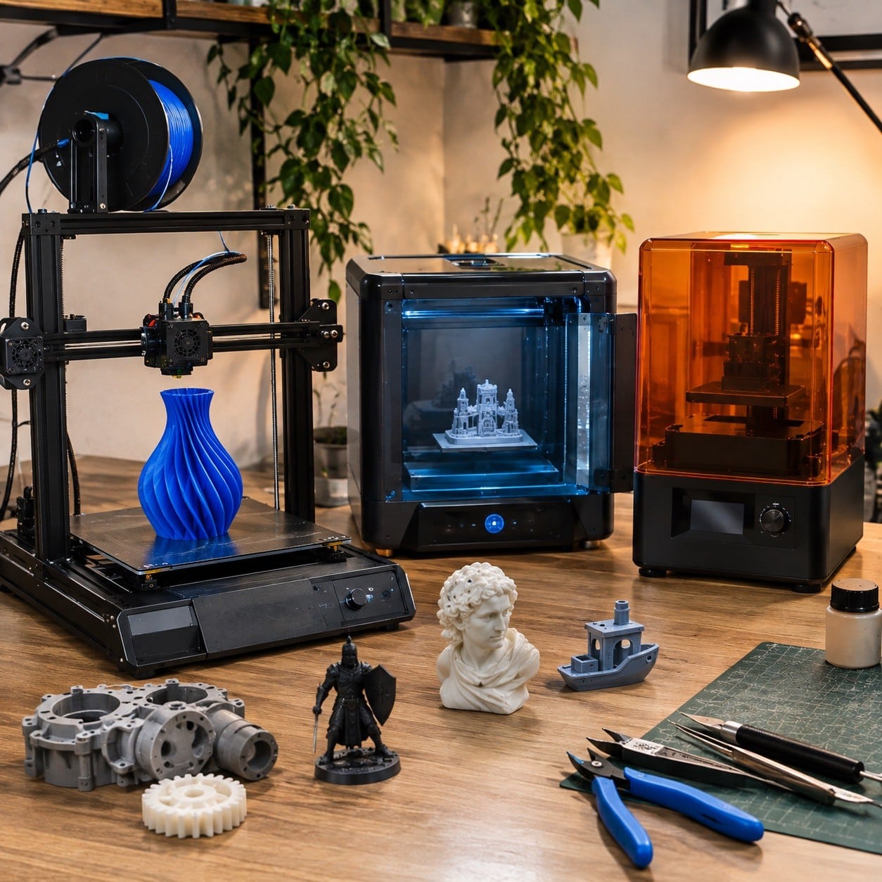 Impresoras 3D de filamento y resina en el rango de menos de 300 euros