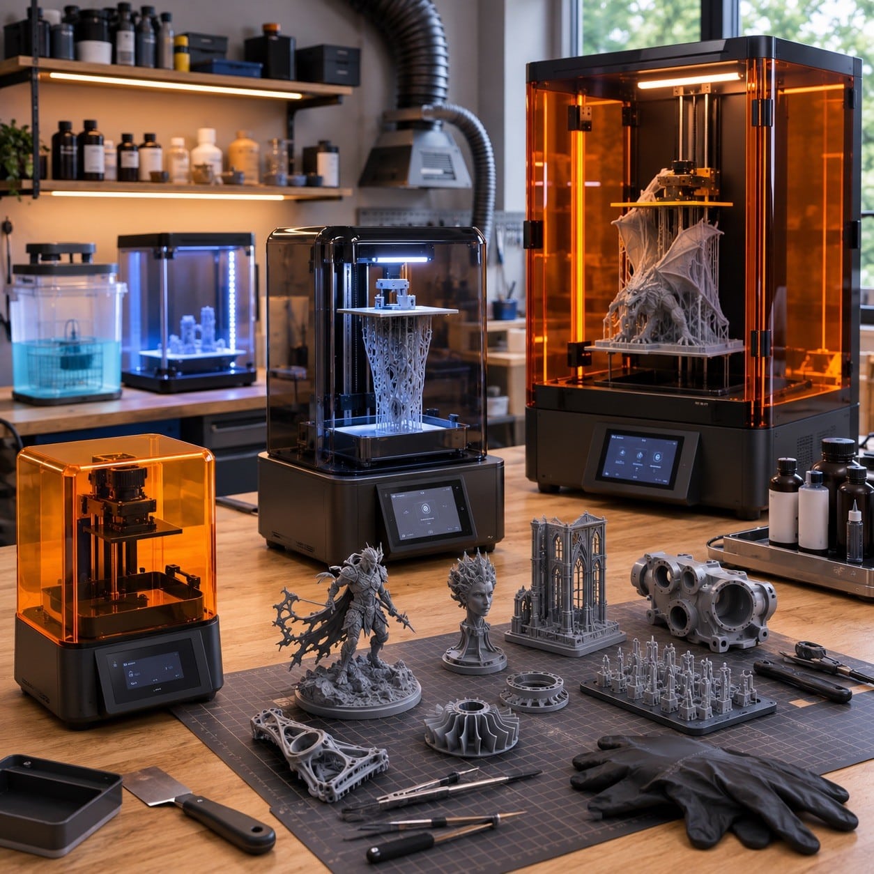 Comparativa de impresoras 3D de resina para detalle, volumen y uso profesional