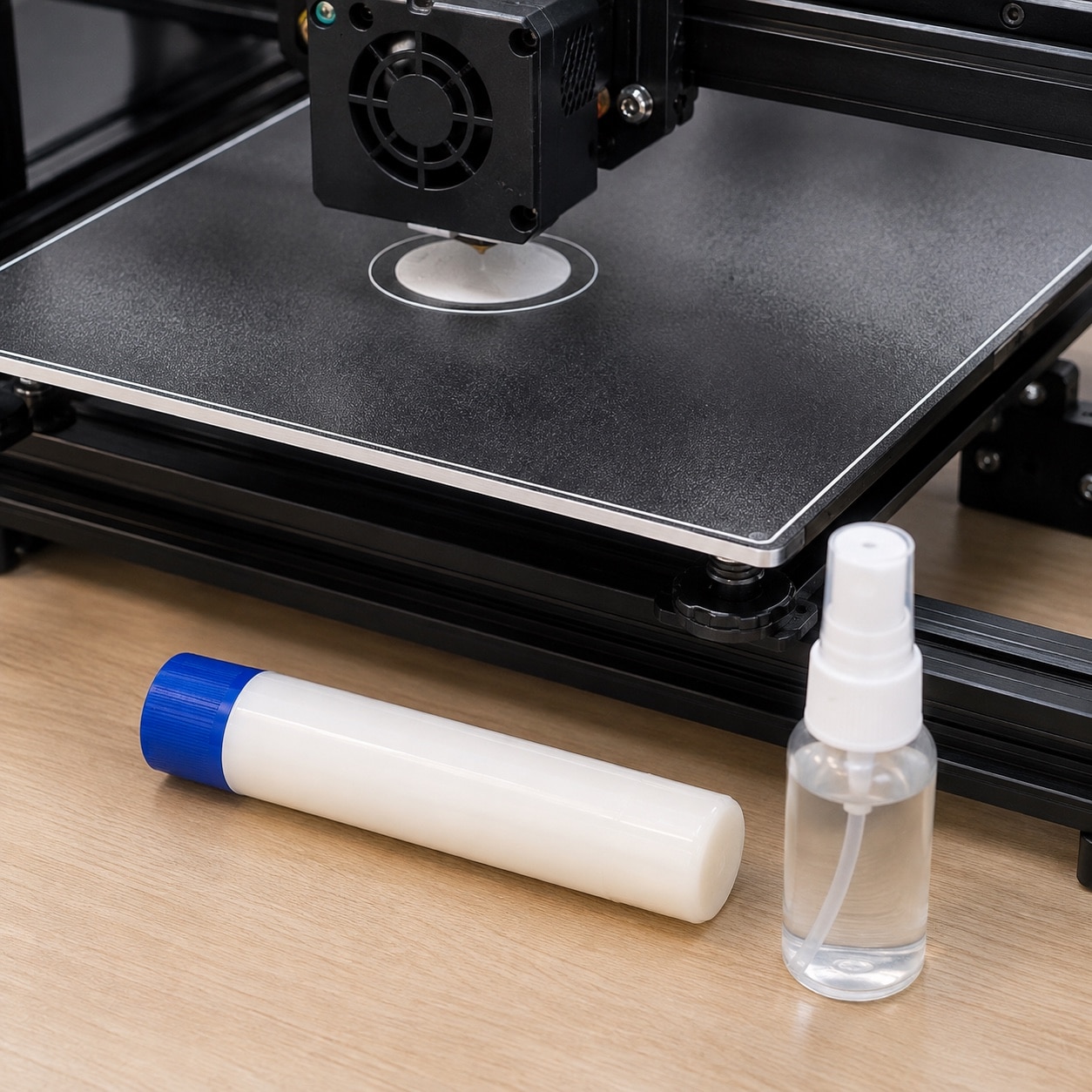 Pegamentos para mejorar o controlar la adhesión en la cama de una impresora 3D