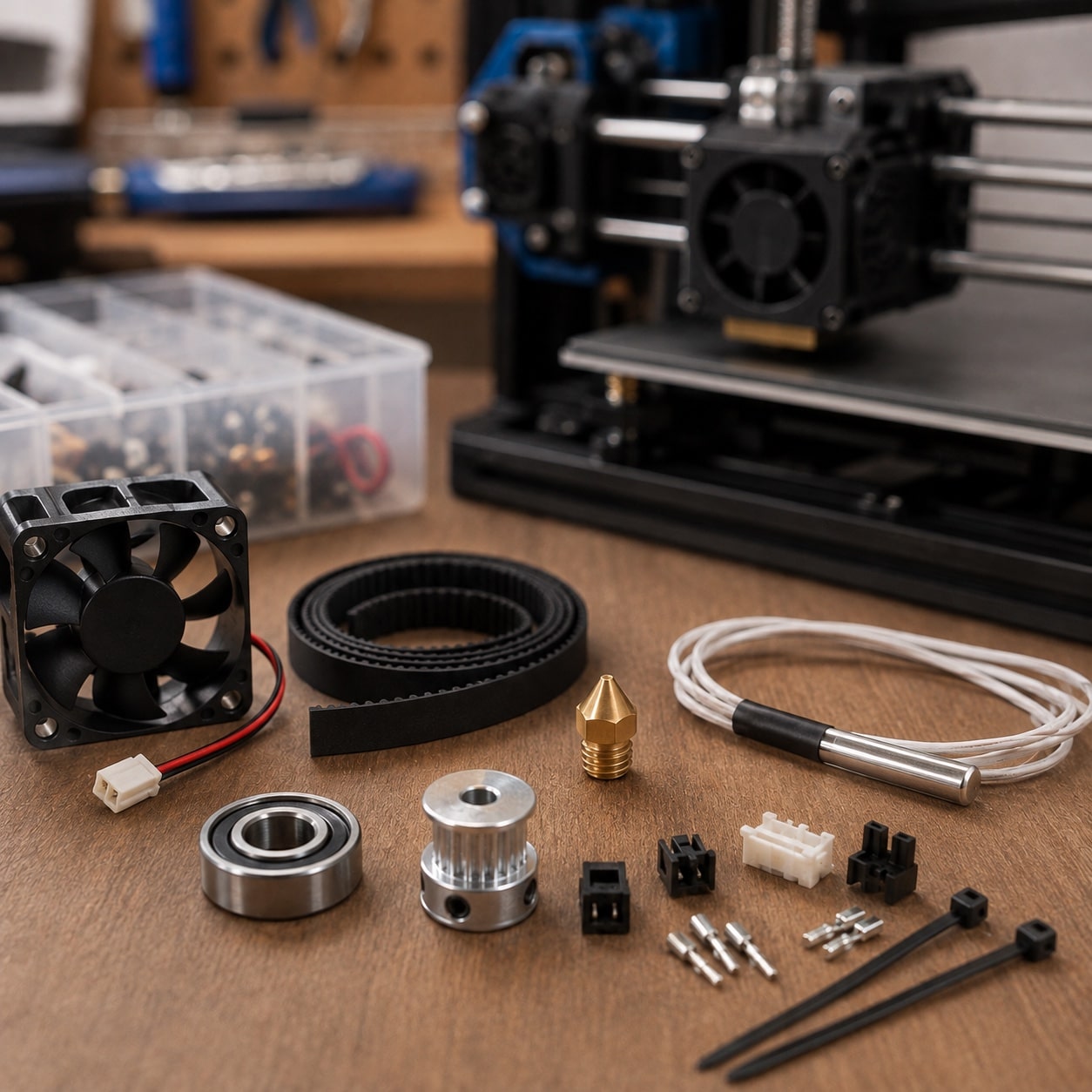 Recambios habituales para el mantenimiento de una impresora 3D