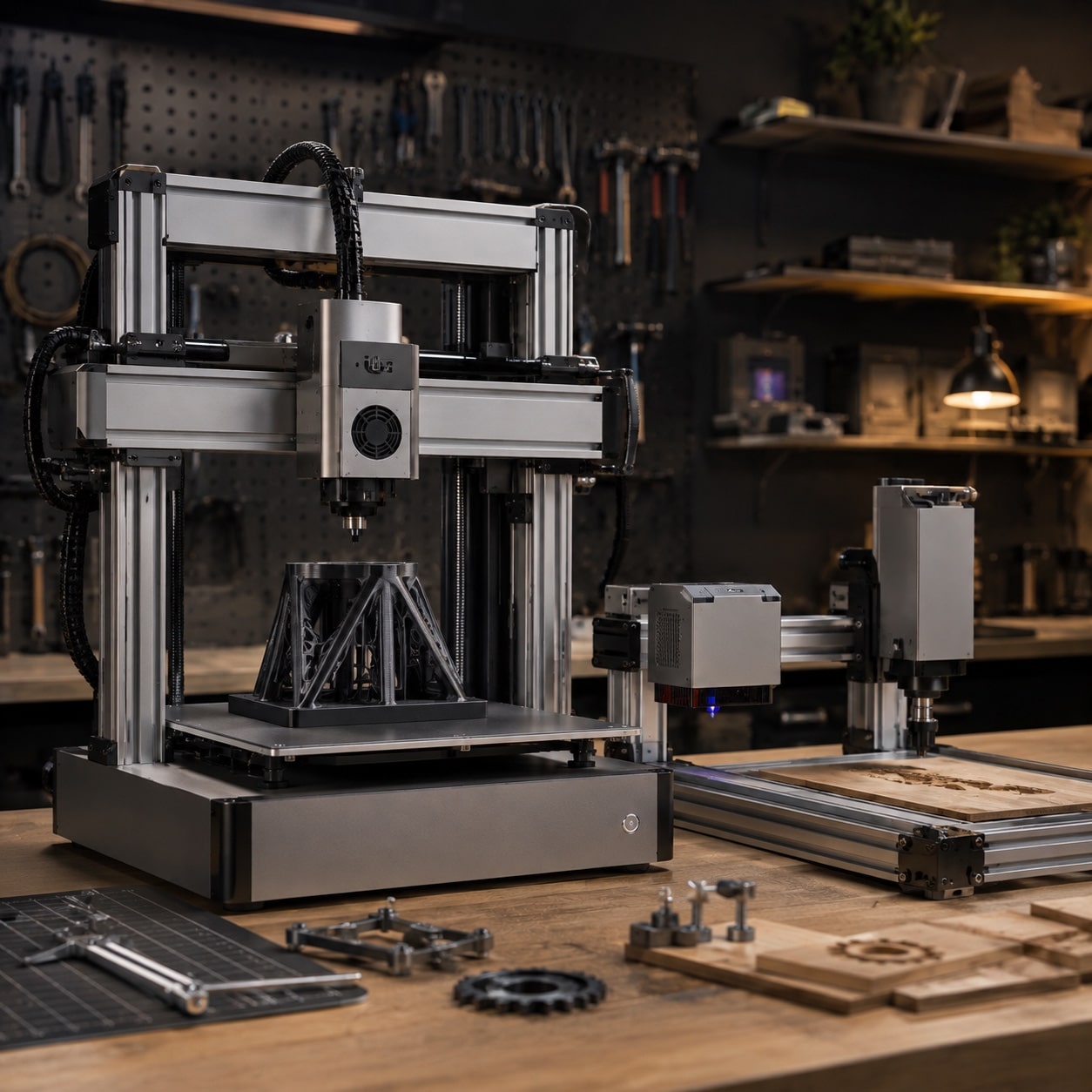 Máquina modular de fabricación digital inspirada en Snapmaker