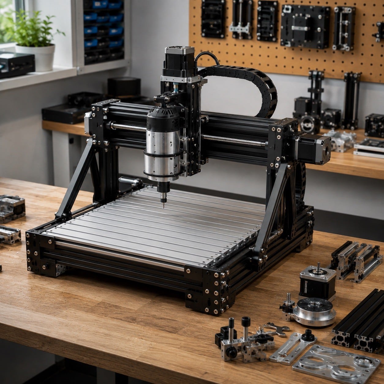 Router CNC de sobremesa inspirado en las máquinas FoxAlien