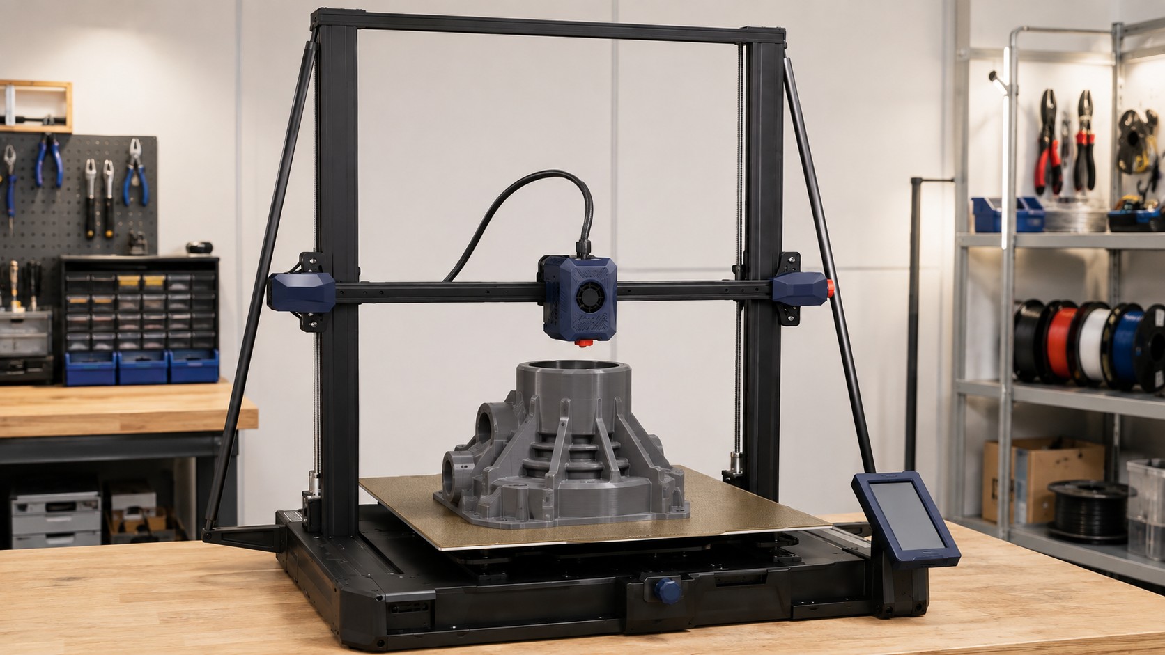 Anycubic Kobra 2 Max durante una impresión