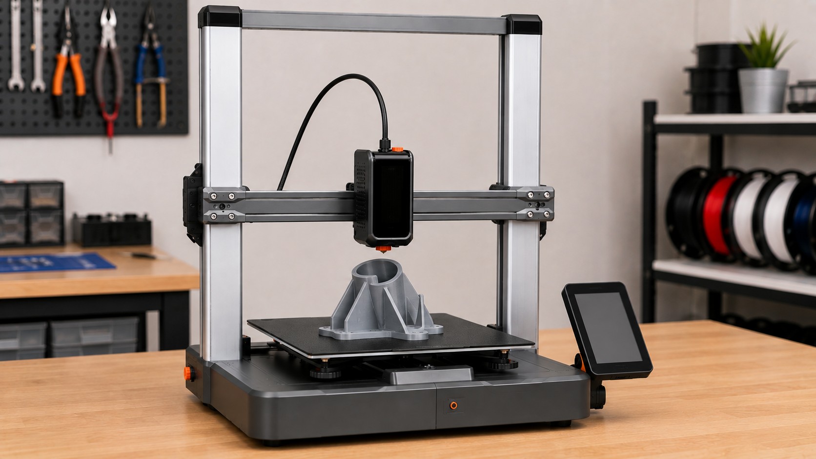 Anycubic Kobra 3 durante una impresión