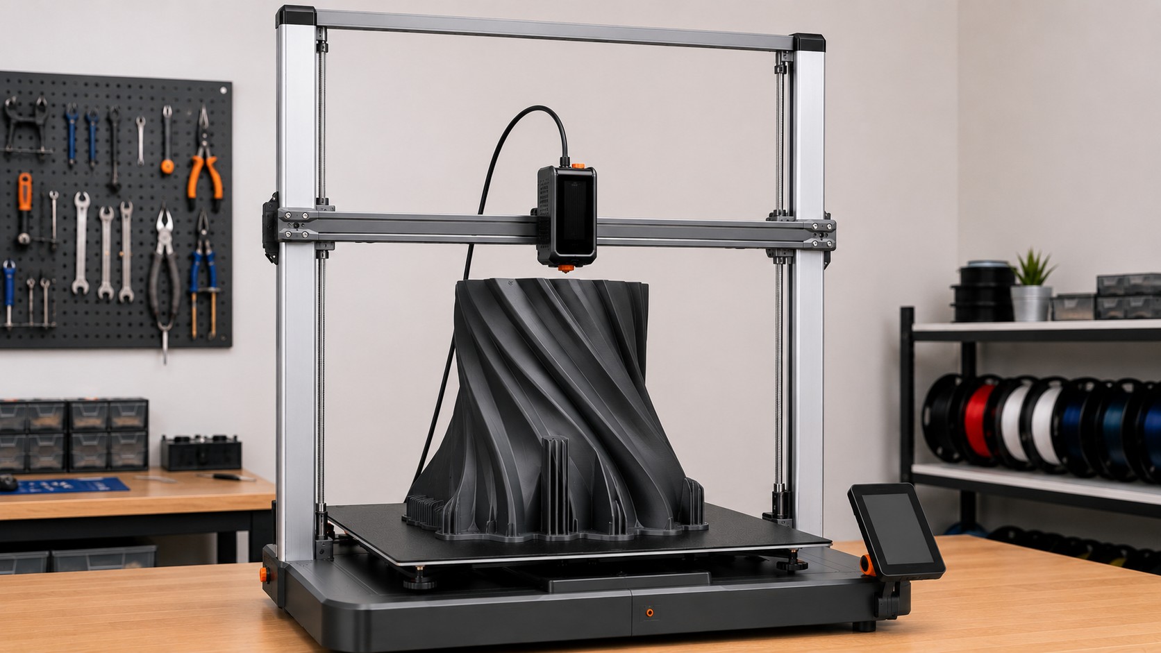 Anycubic Kobra 3 Max durante una impresión