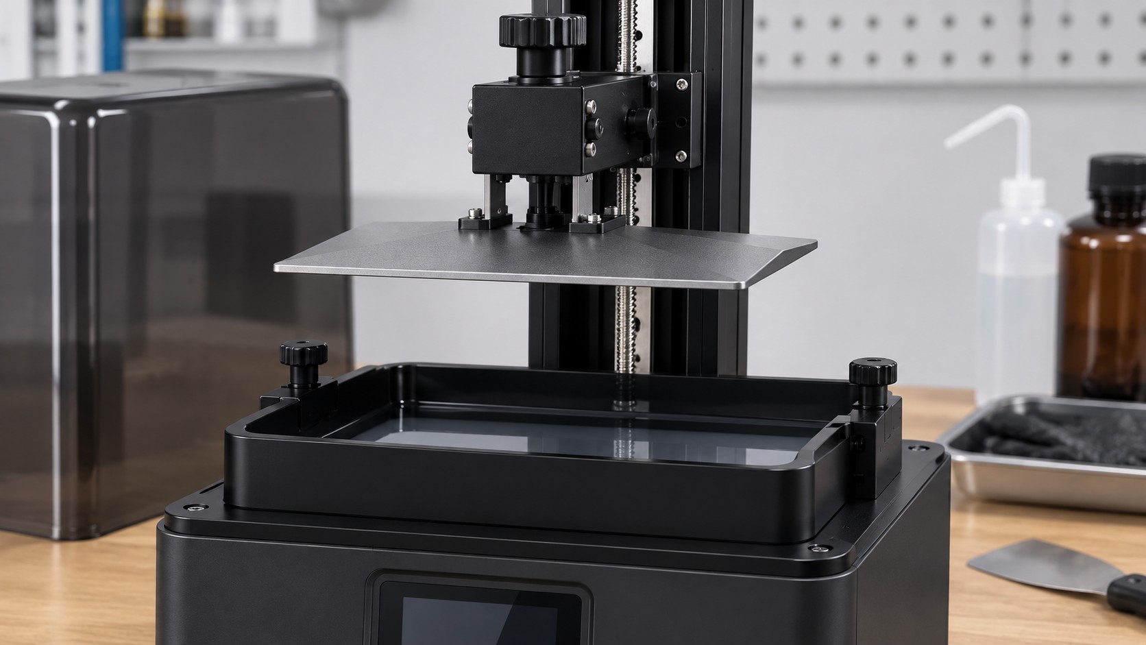 Detalle de pantalla monocroma de 7 pulgadas 10K y resolución XY de 17 µm en la Anycubic Photon Mono 4