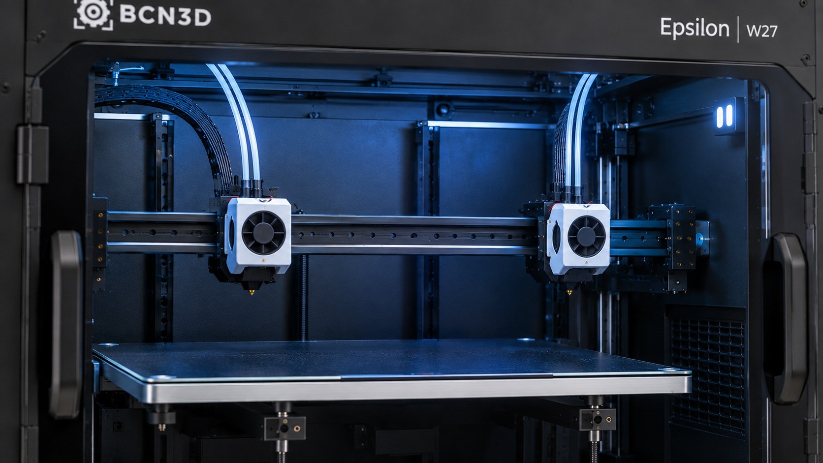 Detalle del sistema IDEX de la BCN3D Epsilon W27.