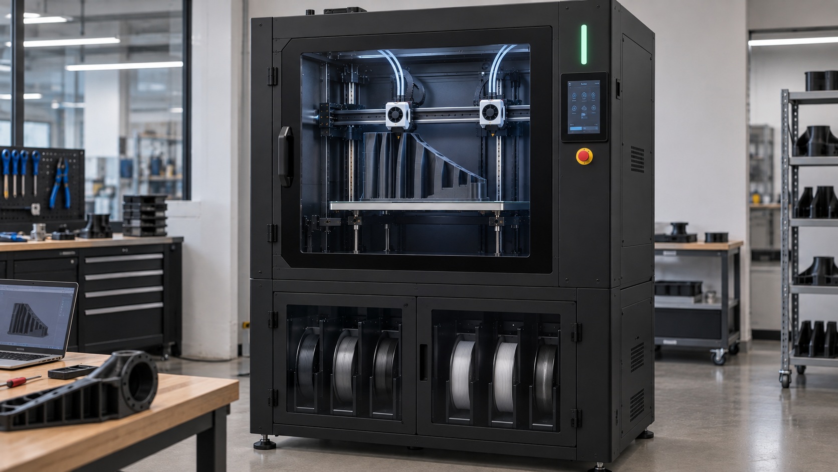 BCN3D Omega I60 imprimiendo una pieza técnica