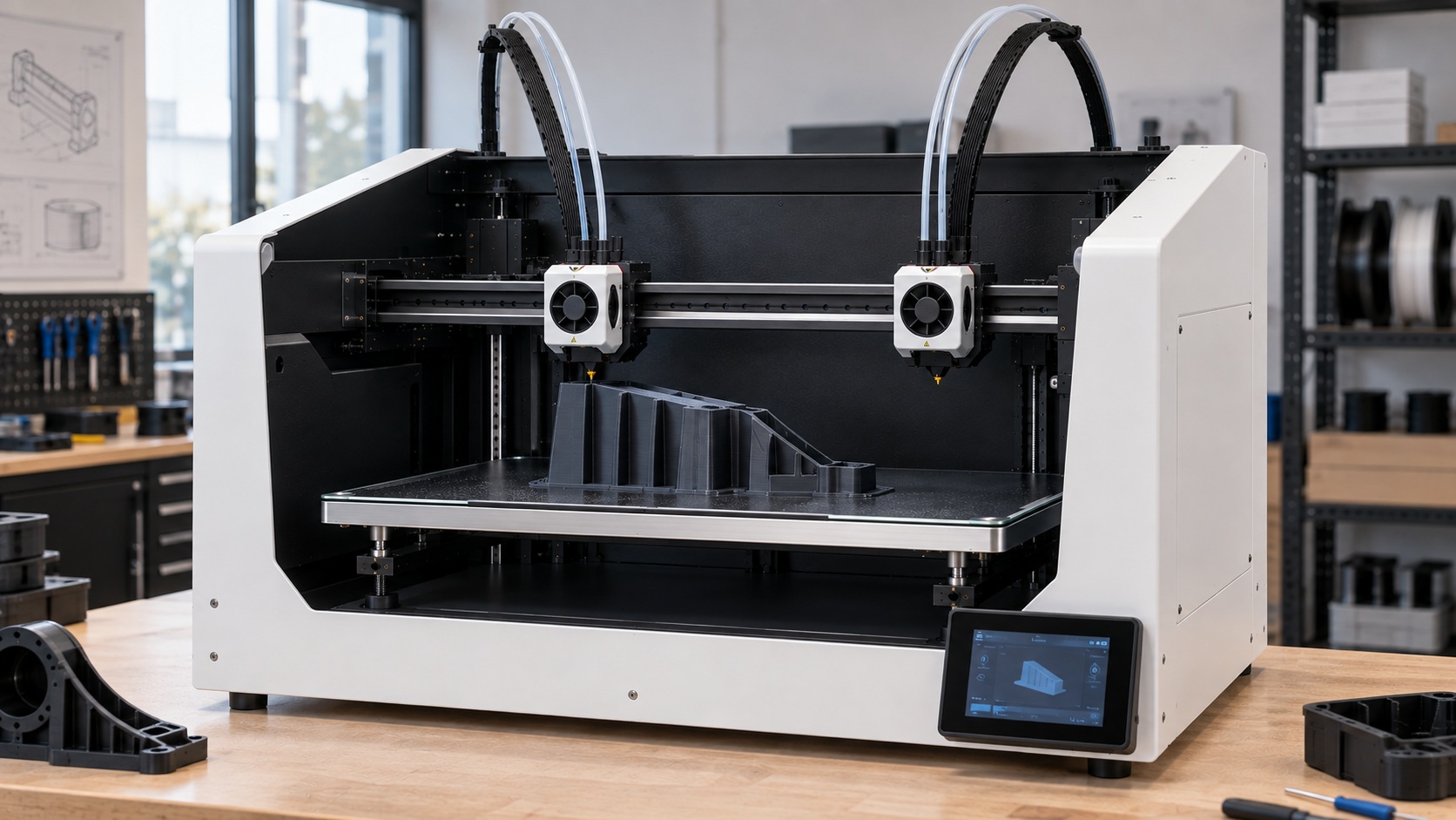BCN3D Sigma D25 trabajando con doble extrusión