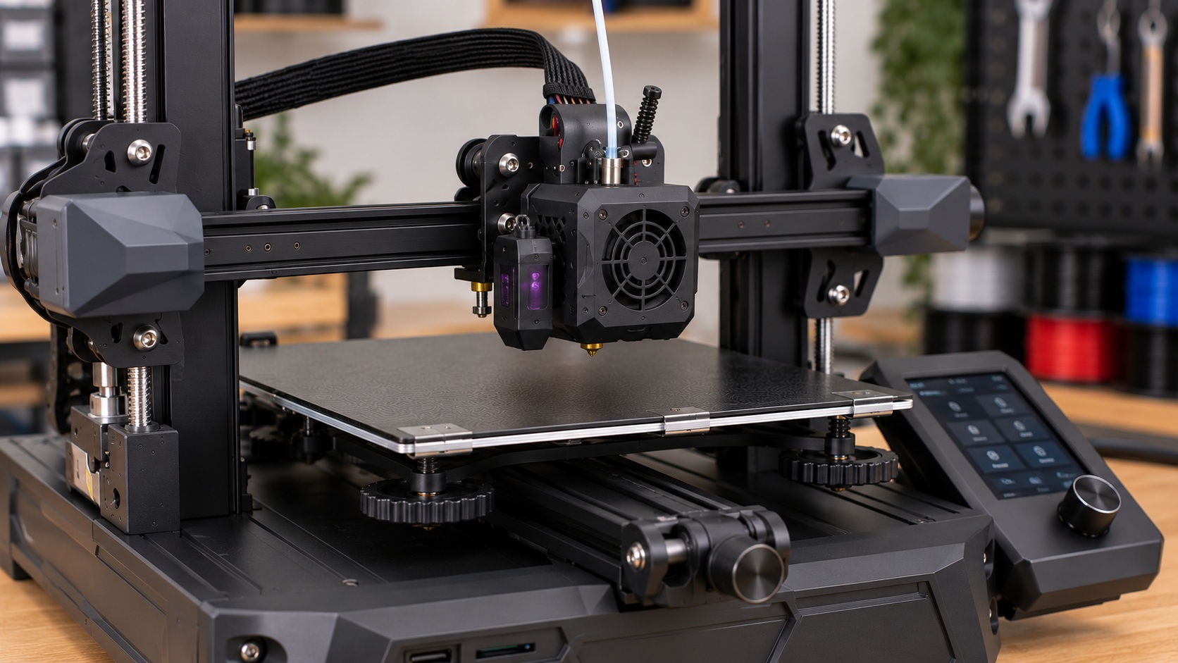 Detalle del Sprite direct drive y CR Touch de la Ender-3 S1.