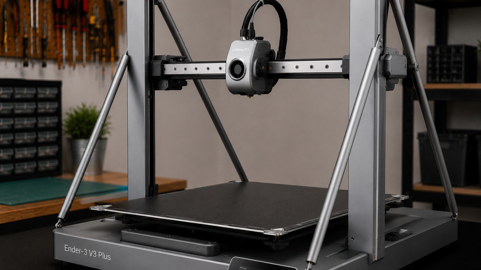 Gran volumen y refuerzos de la Ender-3 V3 Plus