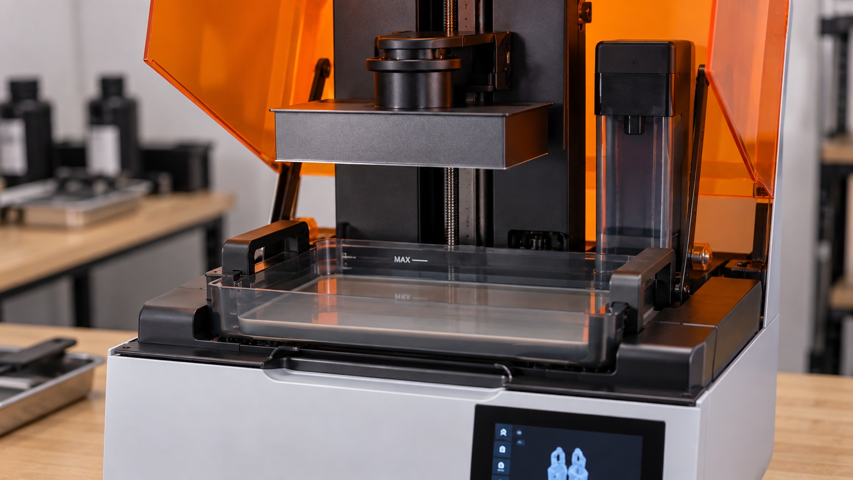 Tanque de resina y sistema LFS de la Formlabs Form 3+.