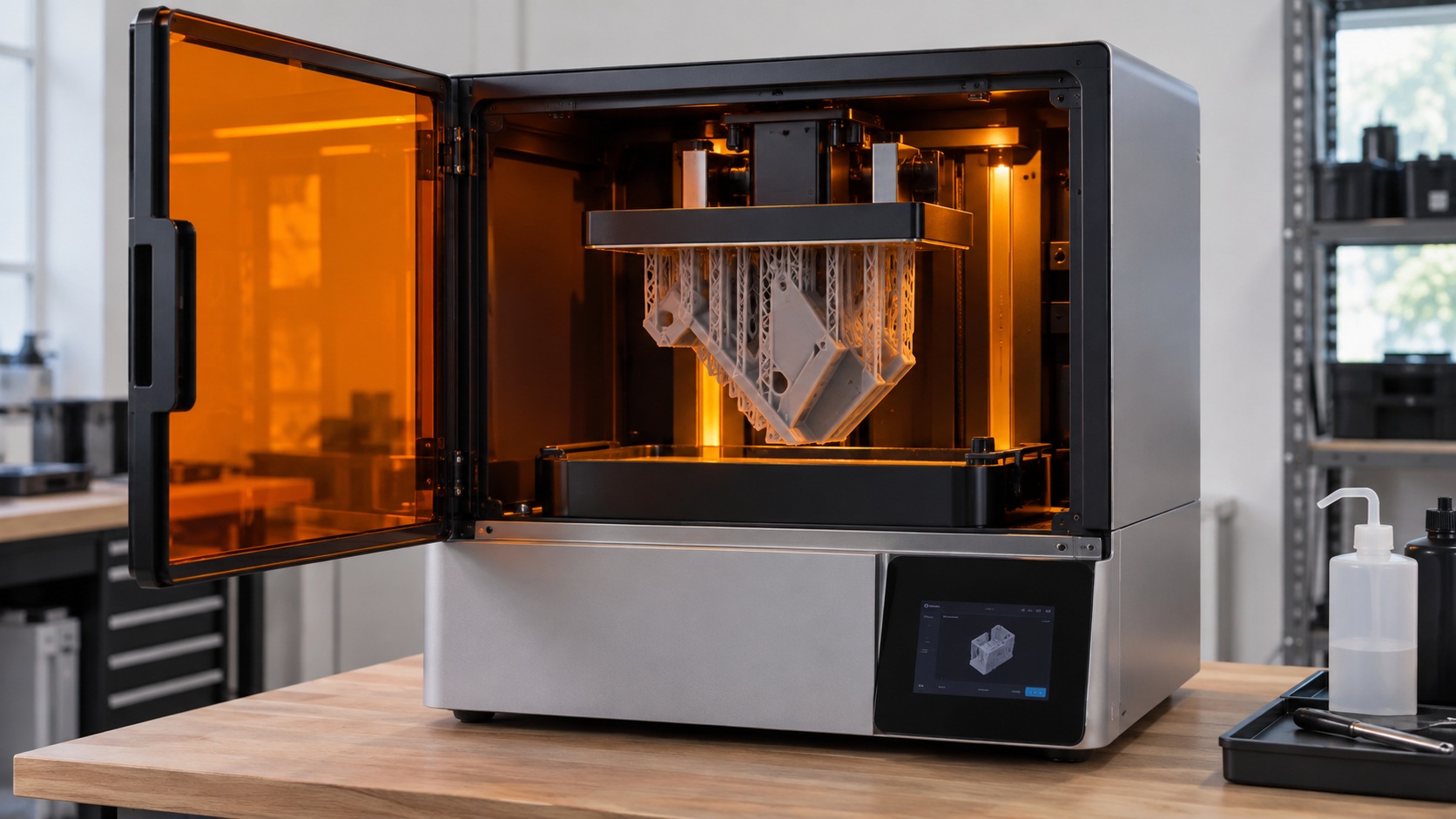 Formlabs Form 4BL imprimiendo una pieza médica grande