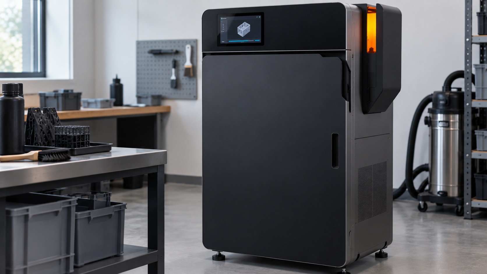 Formlabs Fuse 1+ 30W durante un ciclo SLS