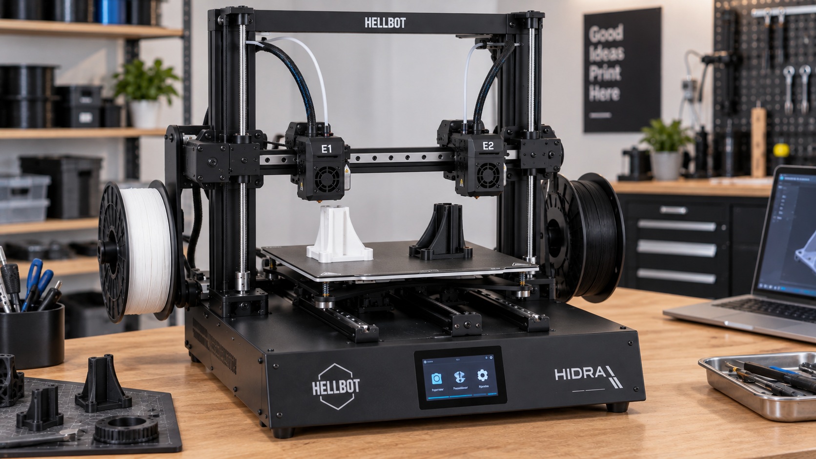 Hellbot Hidra imprimiendo en modo duplicación