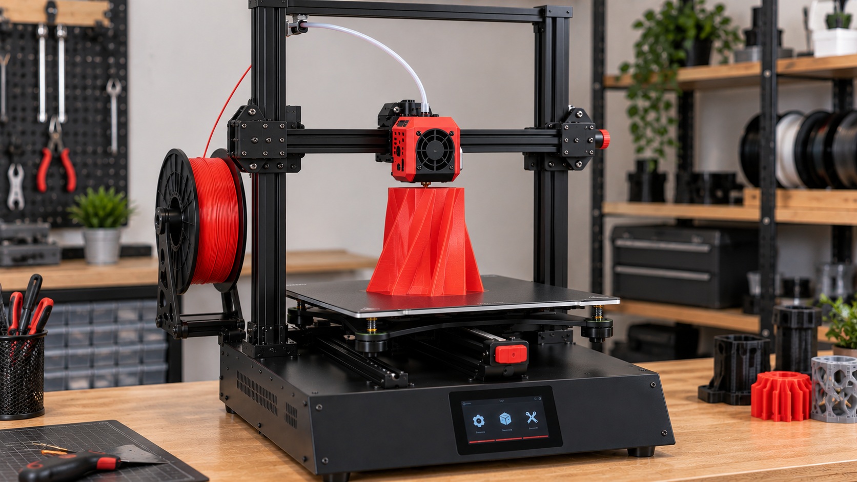 Hellbot Magna 2 300 imprimiendo una pieza bicolor.