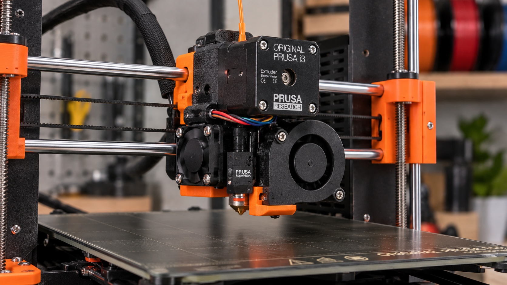 Lámina de acero flexible PEI de la Original Prusa MK3S+.
