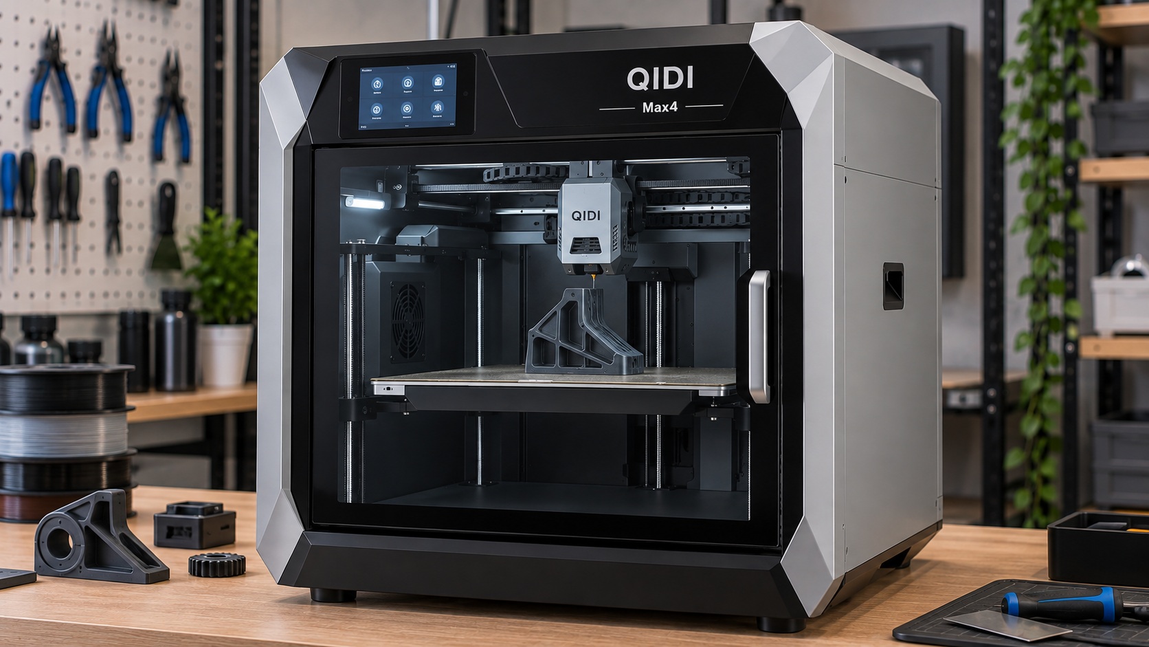 QIDI Max4 imprimiendo una pieza funcional