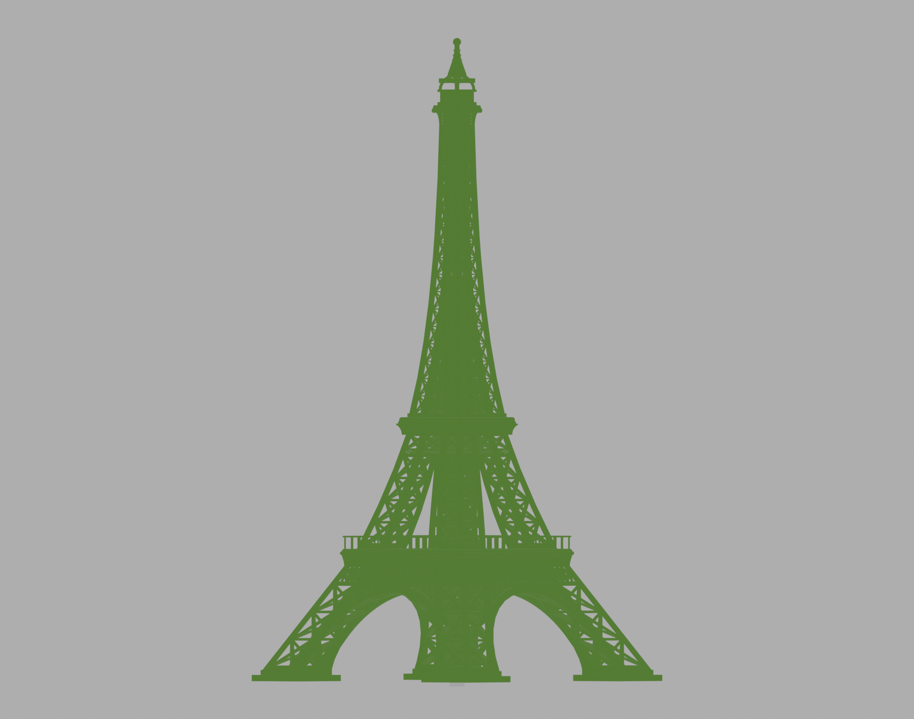 Modelo 3D de la Torre Eiffel listo para imprimir