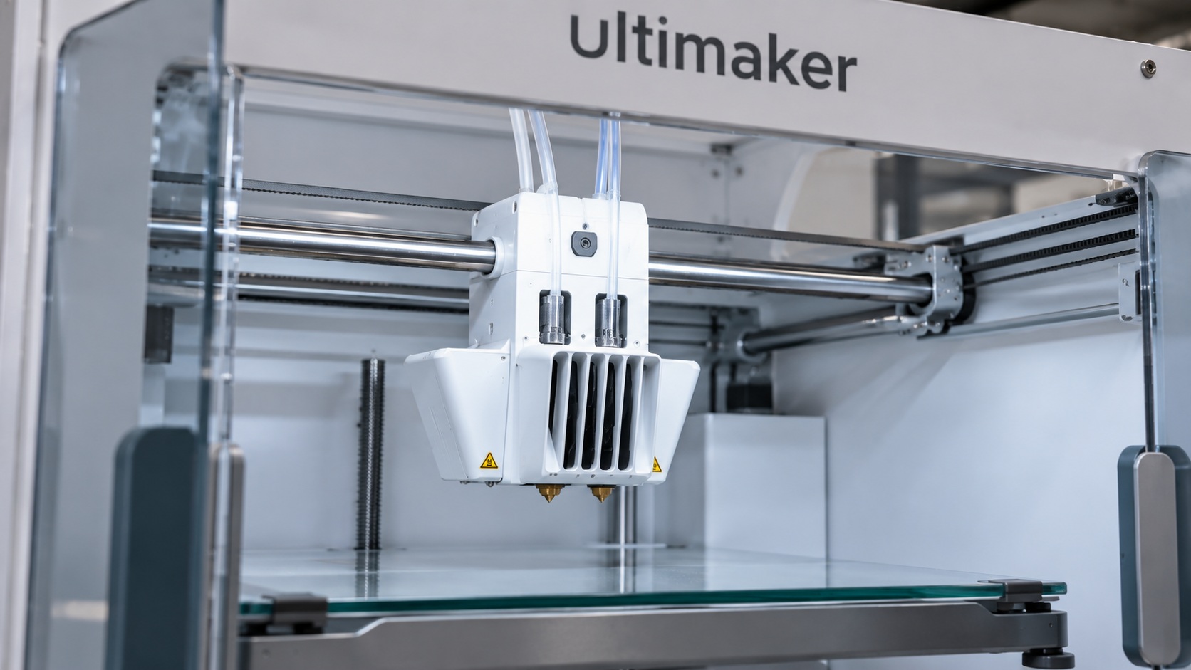 Detalle de doble extrusión con print cores intercambiables en UltiMaker S3