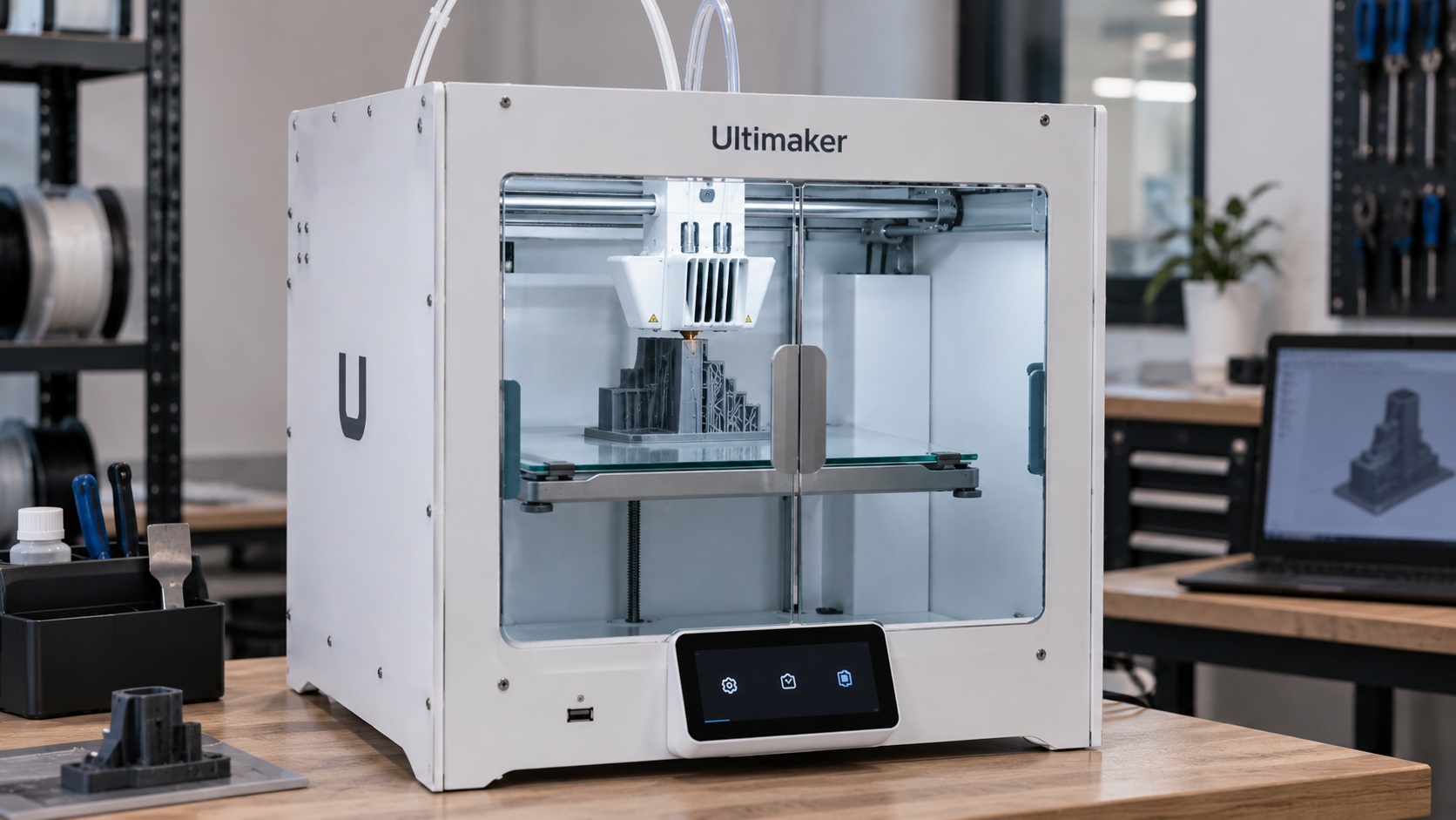 UltiMaker S3 durante una impresión 3D