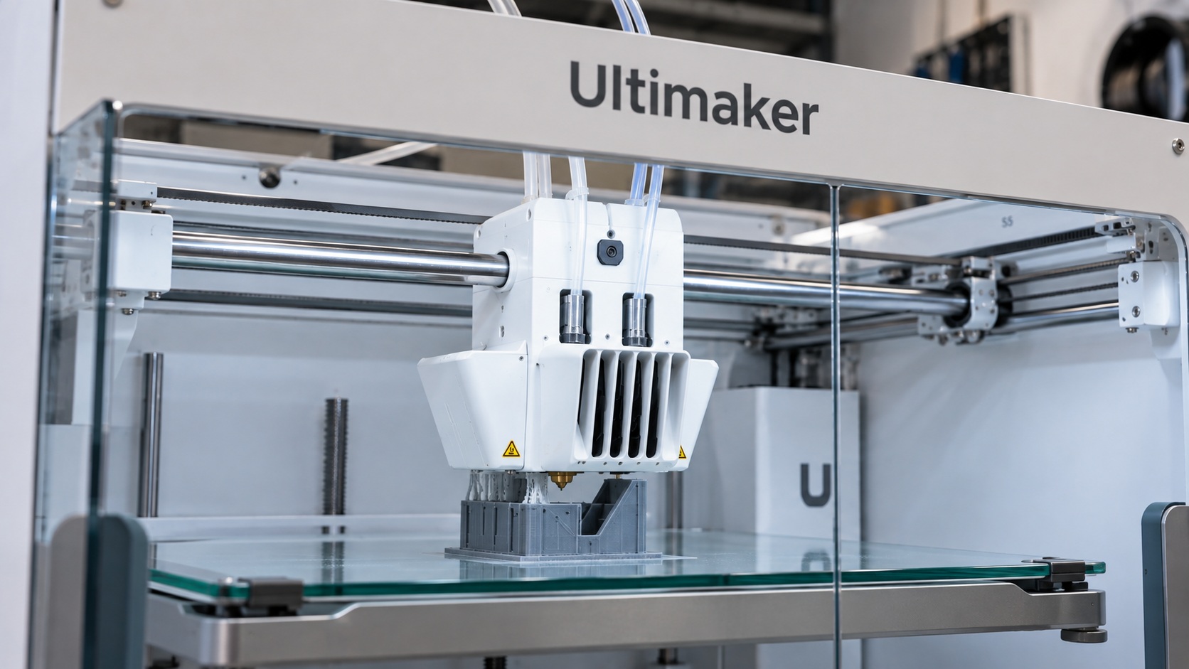 Detalle de doble extrusión mediante print cores en UltiMaker S5