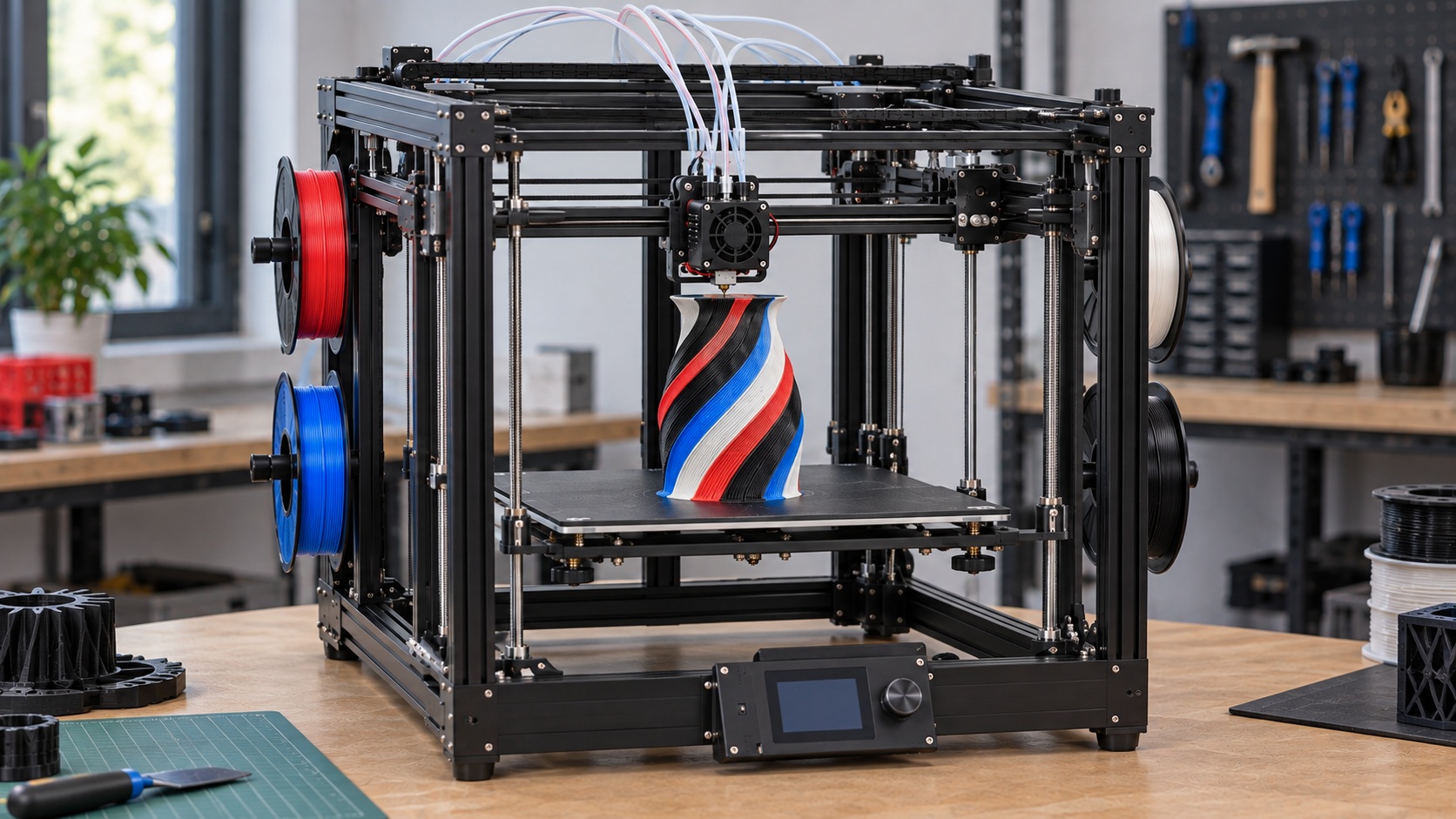 ZONESTAR Z9V5 durante una impresión 3D